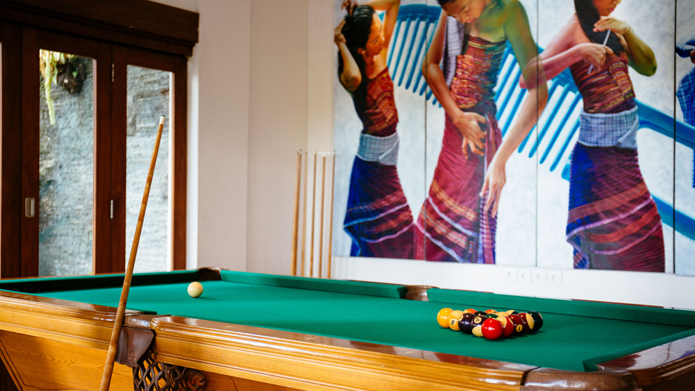 Villa Semarapura - Entertainment room with pool table